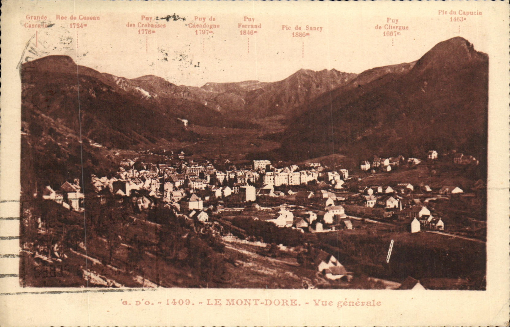 CPA Le Mont Dore Vue Generale 
