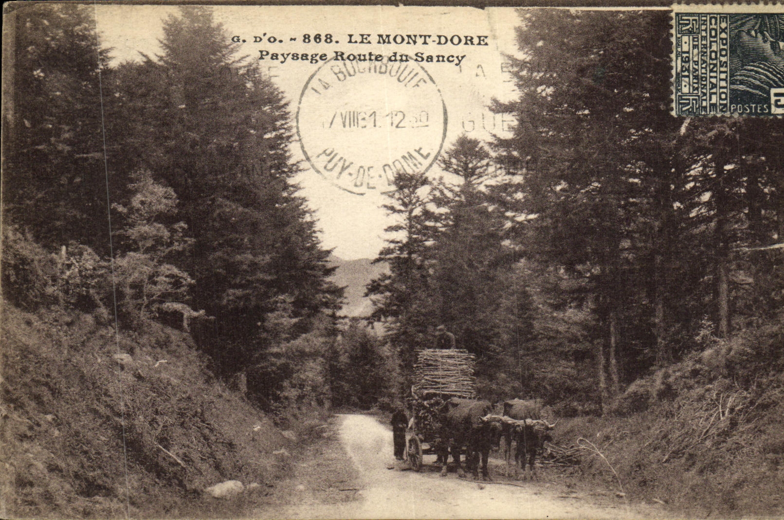 Le Mont-Dore — Route du Sancy — T. Goultifongas, édit. (63)
