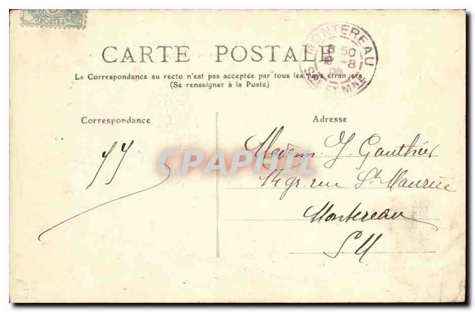 Mont-Dore - Le Casino vu de l'Hôtel Sarcicón — L'Auvergne (Puy-de-Dôme) — n° 248 — Rückseite