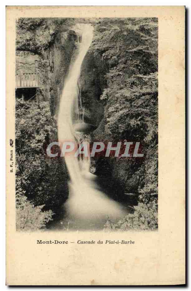 CPA Mont Dore Cascade Du Plat De Barbe 