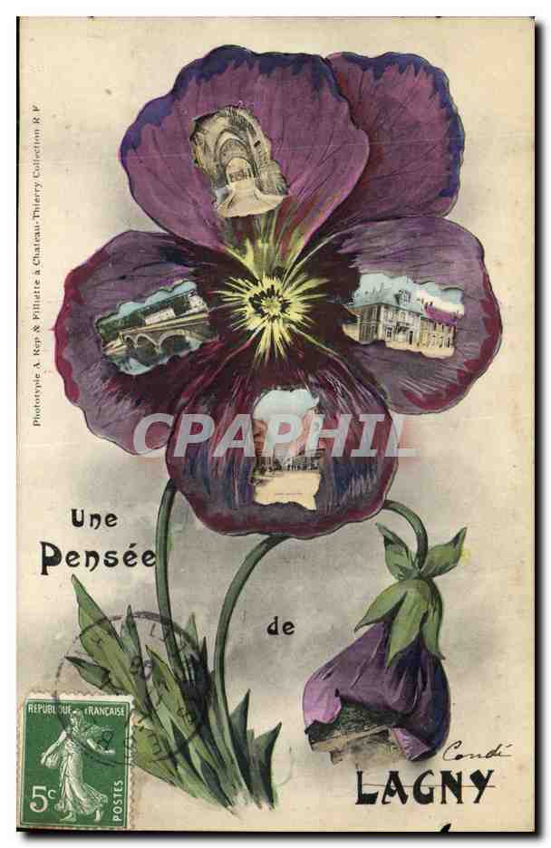 CPA Une Pensee De Lagny 