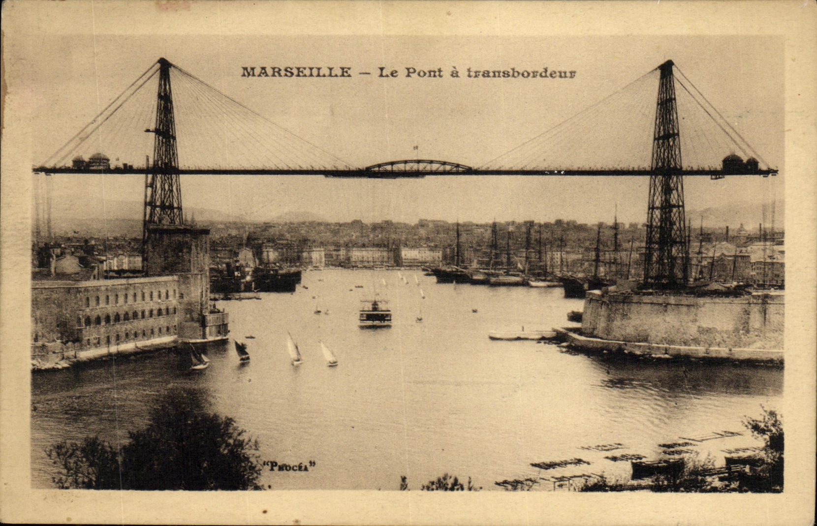 CPA Marseille Le Pont A Transbordeur 