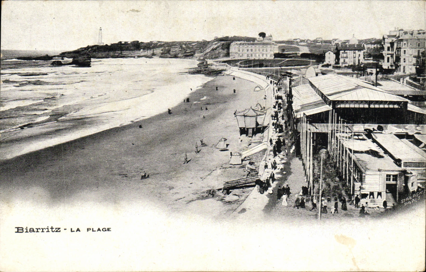 CPA Biarritz La Plage 