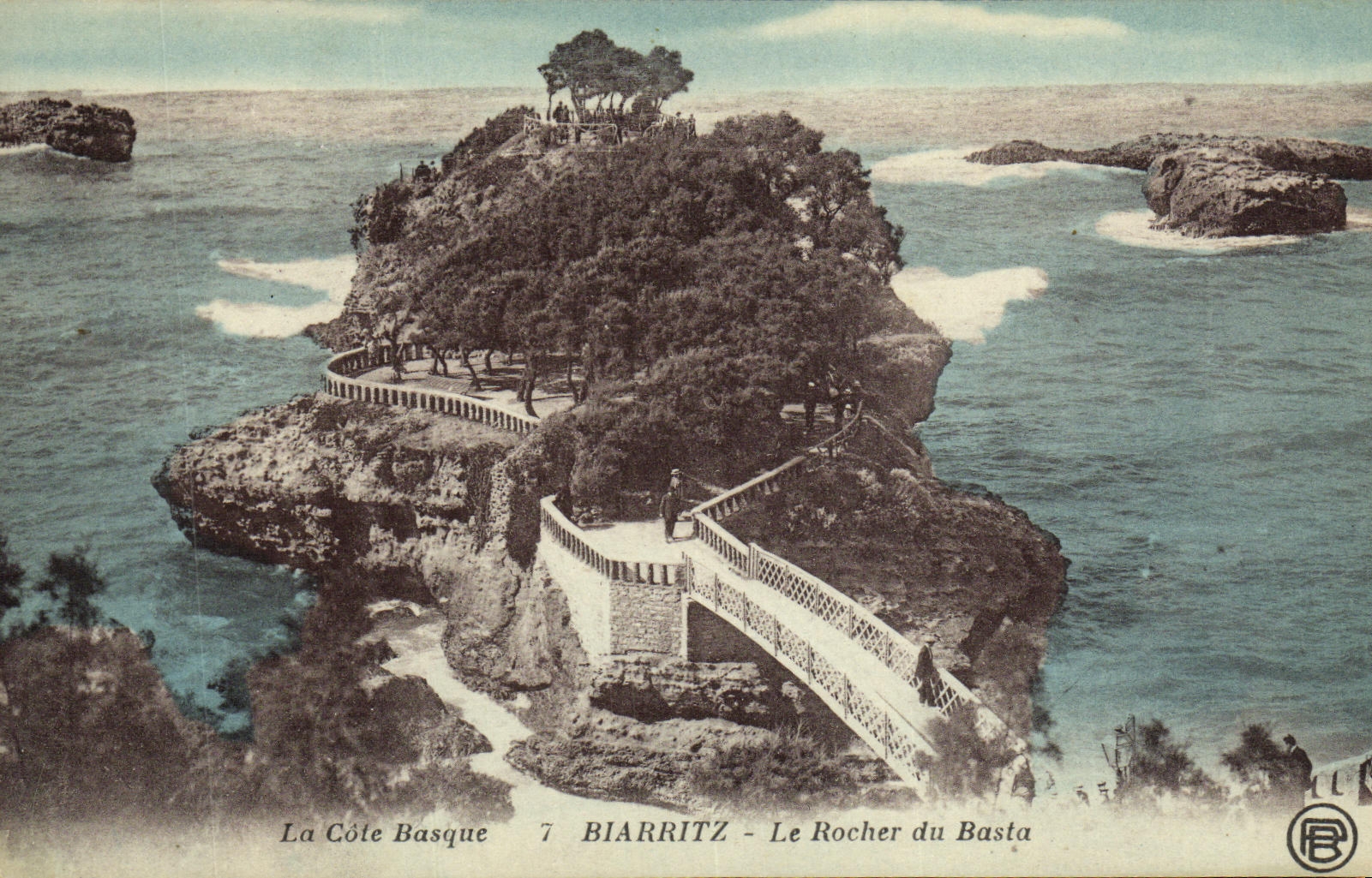 CPA La Cote Basque Biarritz Le Rocher Du Basta