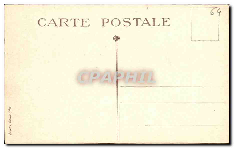 CPA Biarritz La Grande Plage Maree haute — Verso