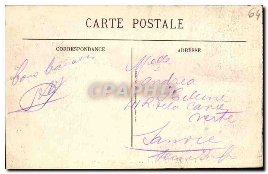 Biarritz (Côte Basque) — Effet de Mer — BR - 1186 — Verso