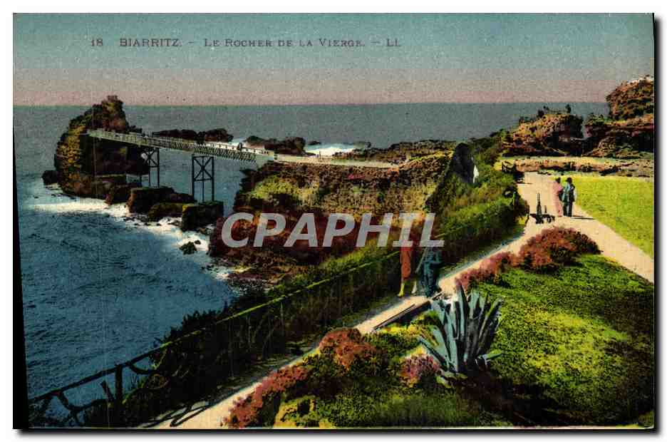 CPA Biarritz Le Rocher De La Vierge 