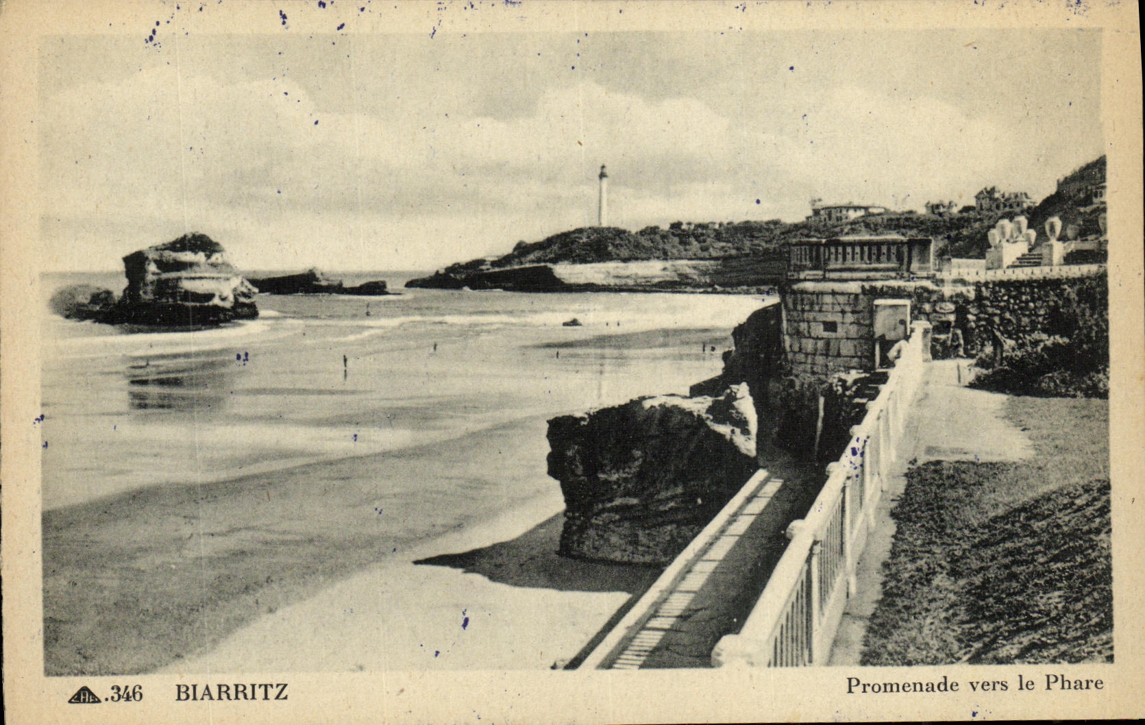 Biarritz — Promenade vers le Phare — éditeur A. 346