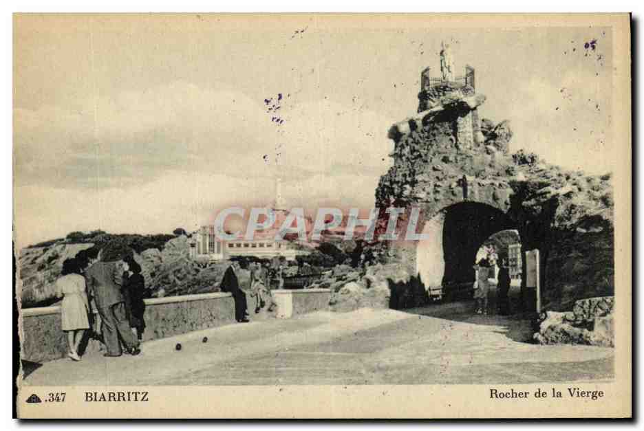 CPA Biarritz Rocher De La Vierge 