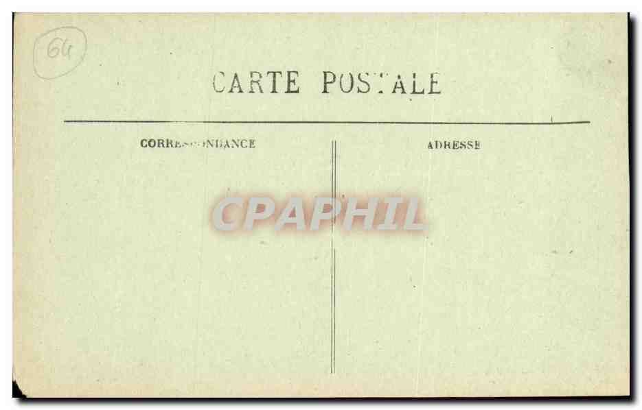 CPA Biarritz Pittoresque La Cote Des Basques — Verso