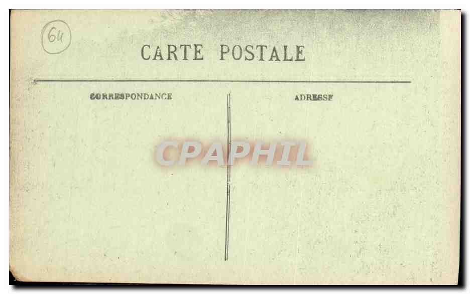 Biarritz Pittoresque — Le Tunnel — Éditeur Lounian, N° 9 — Rückseite