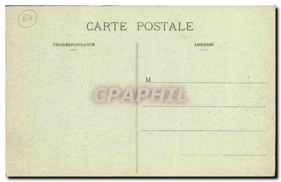 Biarritz - Coucher de Soleil à la Côte des Basques — Marcel Delbory, phototypie, Bordeaux, n°173 — Verso