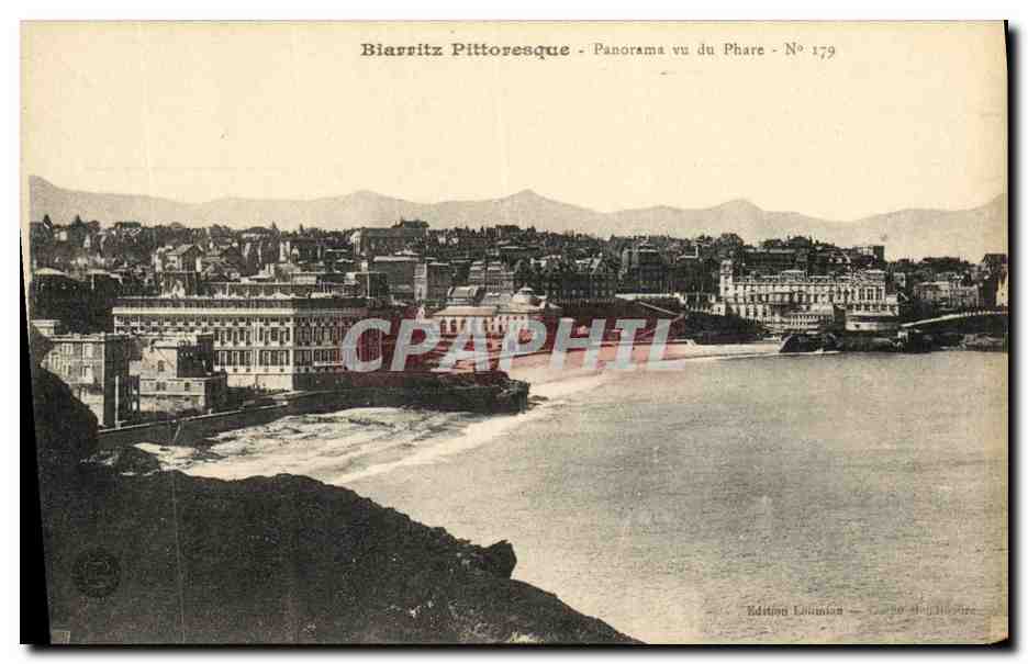 CPA Biarritz Pittoresque Panorama Vu Du Phare 