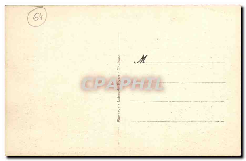 CPA Biarritz L Atalaye Et Le Port Des Pecheurs  — Verso