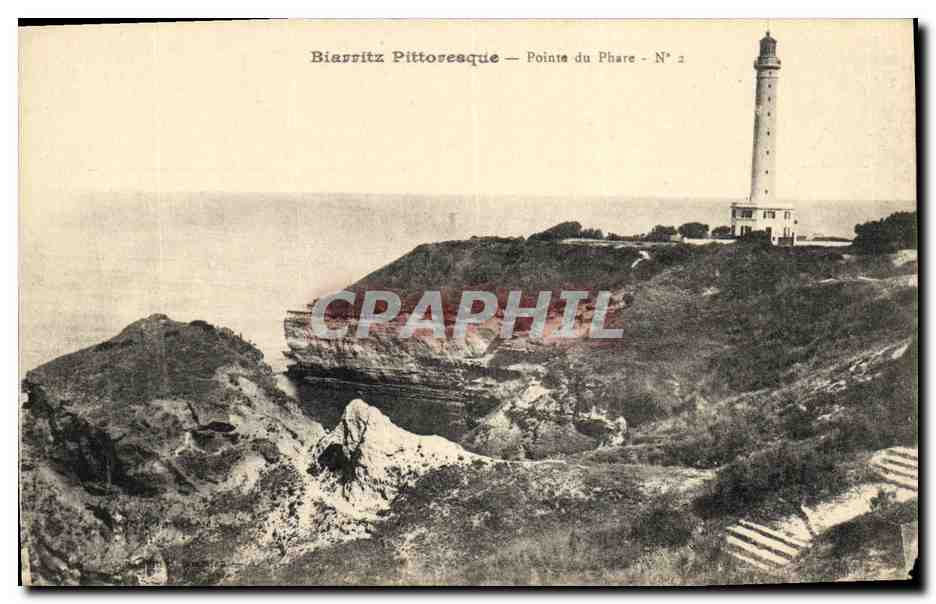 CPA Biarritz Pittoresque Pointe Du Phare