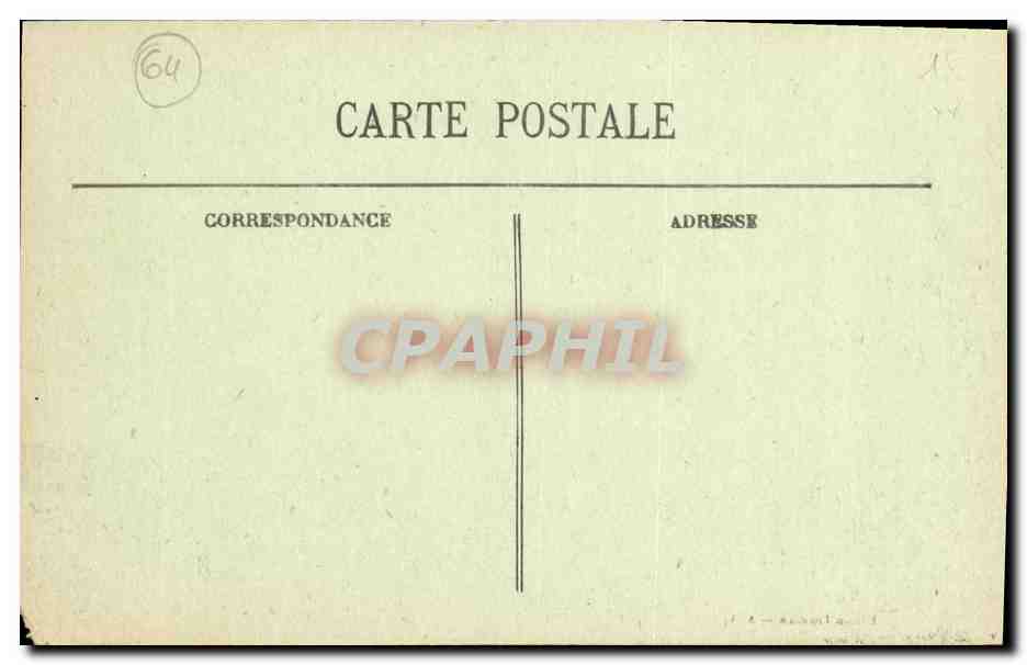 CPA Biarritz Pittoresque Pointe Du Phare — Verso
