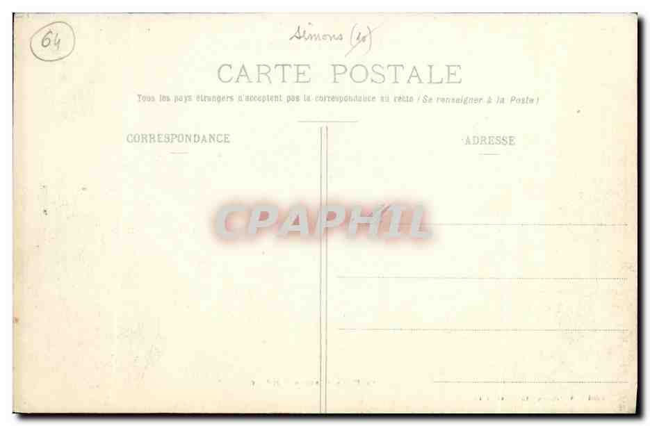 CPA Biarritz Pittoresque Les Deux Casinos  — Verso