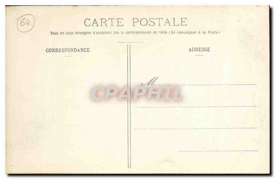 CPA Biarritz Pittioresque Les Thermes Salins  — Verso