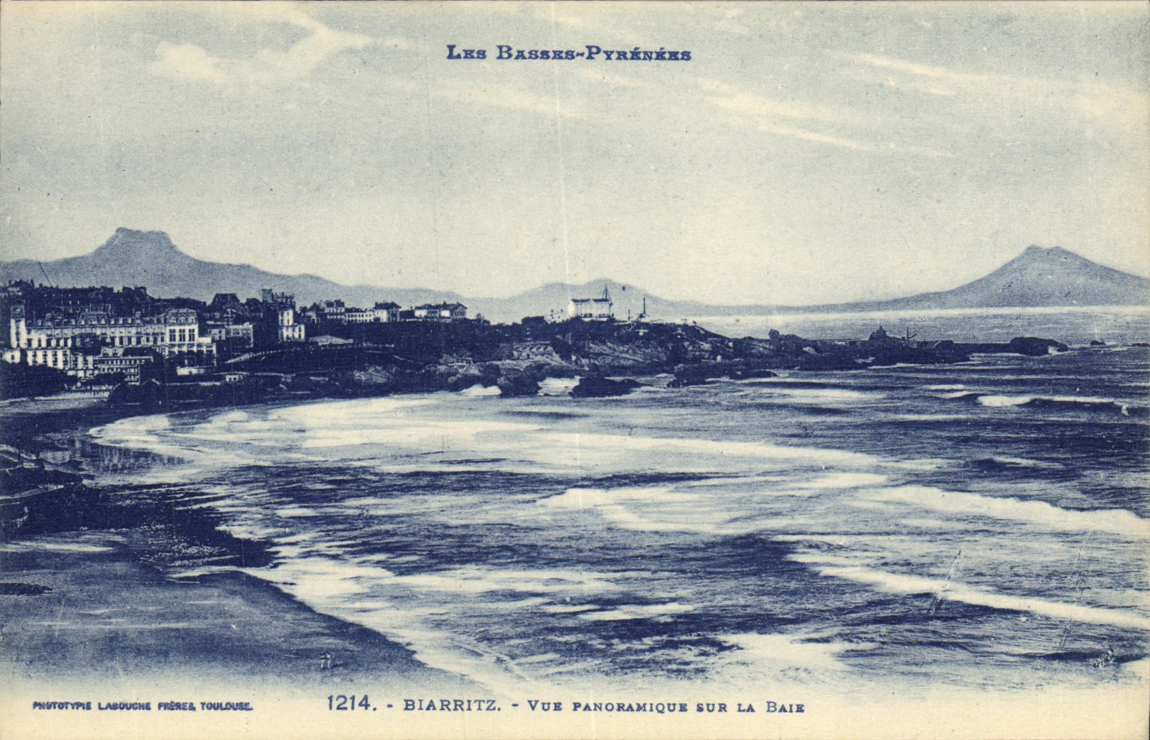 Biarritz - Vue panoramique sur la baie — Phototype Labouche Frères, Toulouse, n°1214