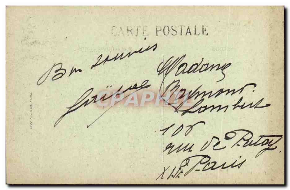 CPA Biarritz La Promenade de la Plage Kiosque Evian  — Verso