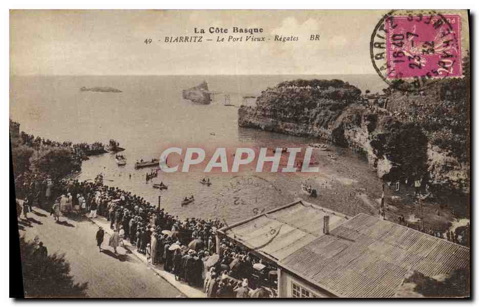 CPA Biarritz La Port Vieux Regates