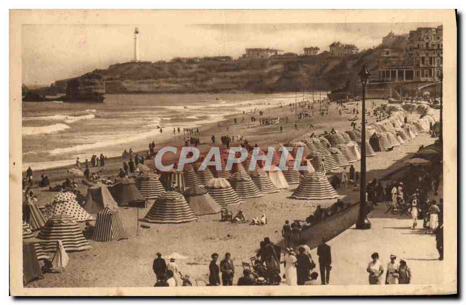 CPA Biarritz La Grande Plage 