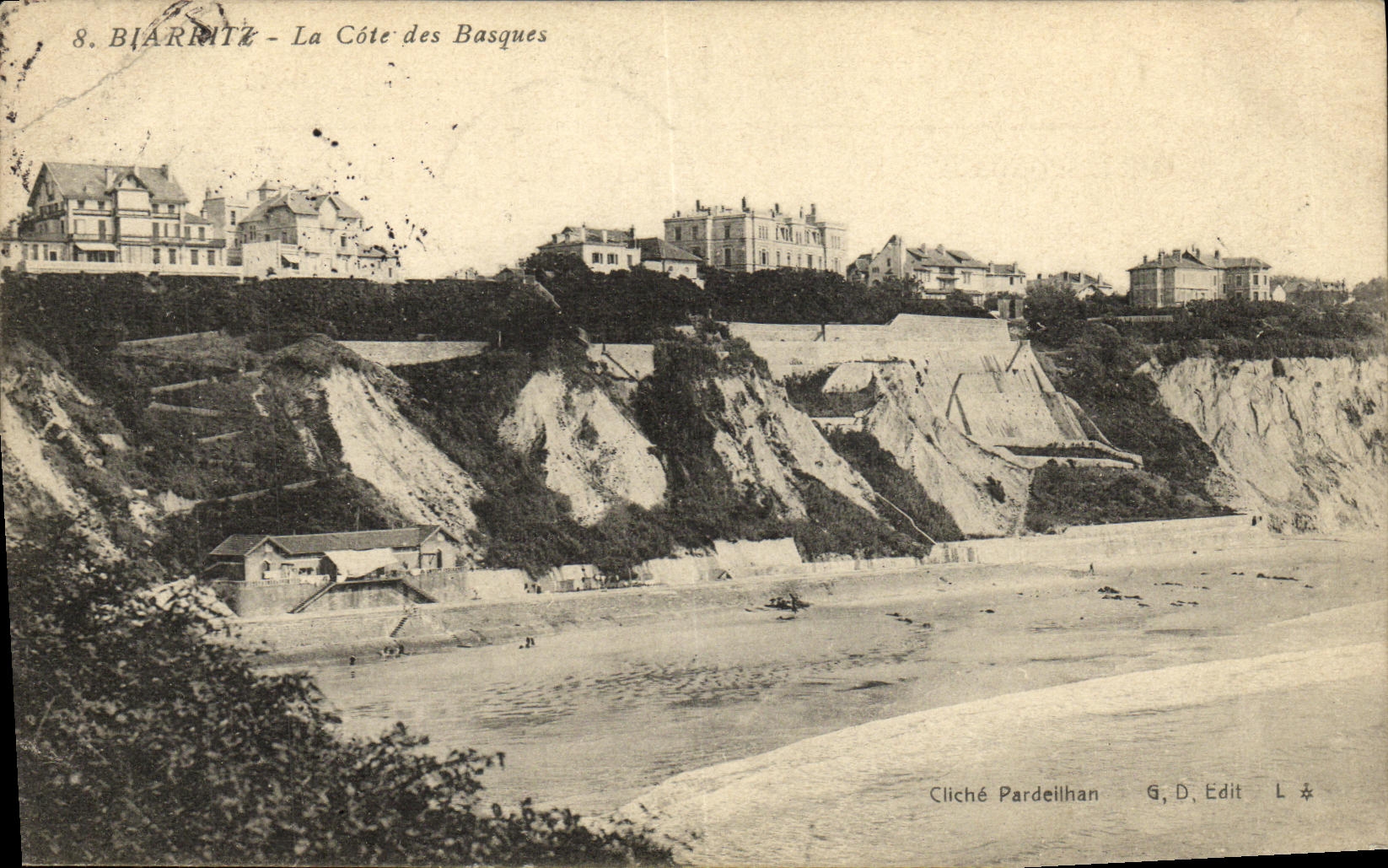 CPA Biarritz La Cote des Basques 