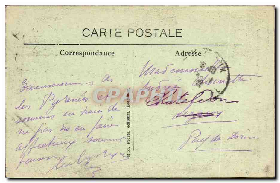 Biarritz (Côte Basque) — Profil de la Côte — BR - 4461 — Verso