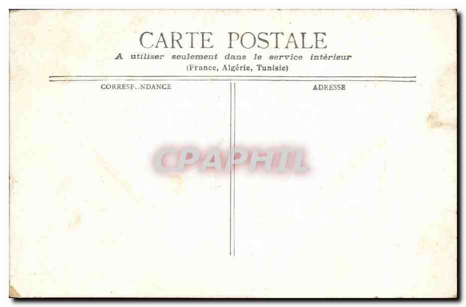 CPA Biarritz Rocher de la Vierge  — Verso