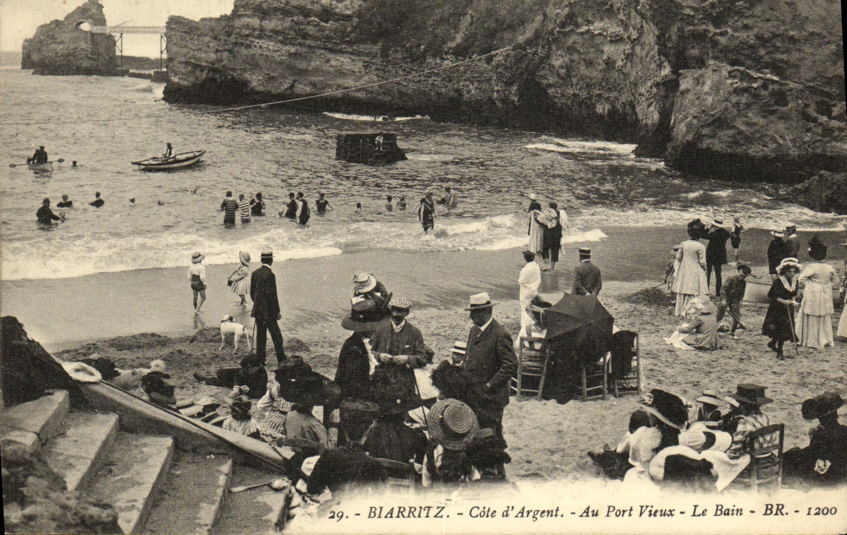 Biarritz - Côte d'Argent - Au Port Vieux - Le Bain - BR - 1200