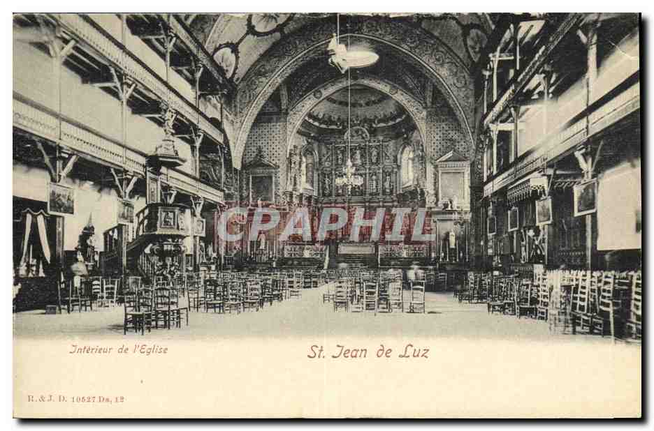 CPA St Jean De Luz Interieur de l eglise