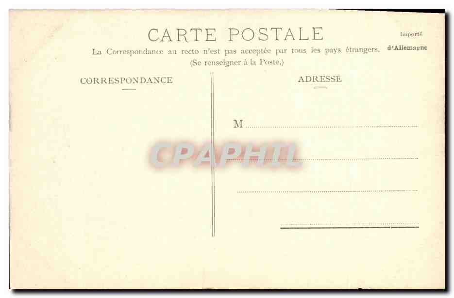 Maison de l'Infante — Saint-Jean-de-Luz — R.&J.D. 10527 E, 12 — Reverso