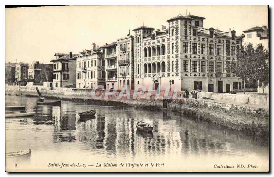 CPA St Jean De Luz La Maison de L Infante et Le Port 