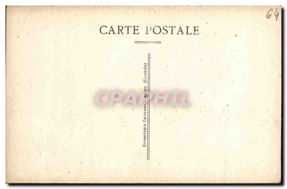 CPA La Cote Basque Saint Jean De Luz Les Ruines de Bordagain  — Verso