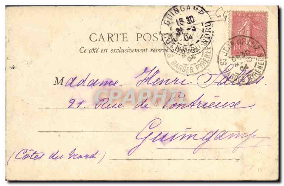 CPA Saint Jean De Luz Maison et Quai De L Infante Bateau — Verso