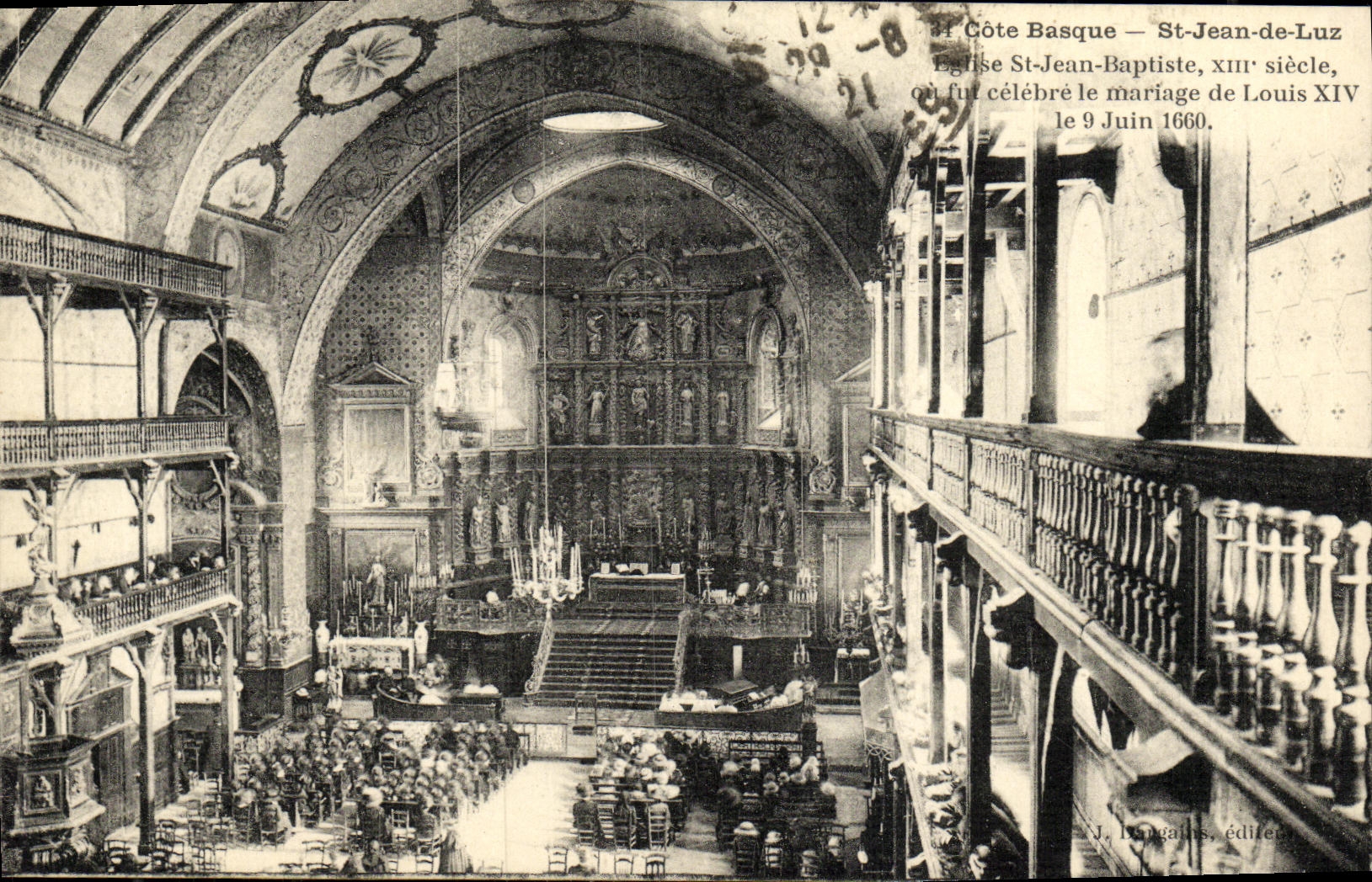 CPA Saint Jean De Luz Eglise St Jean Baptiste 