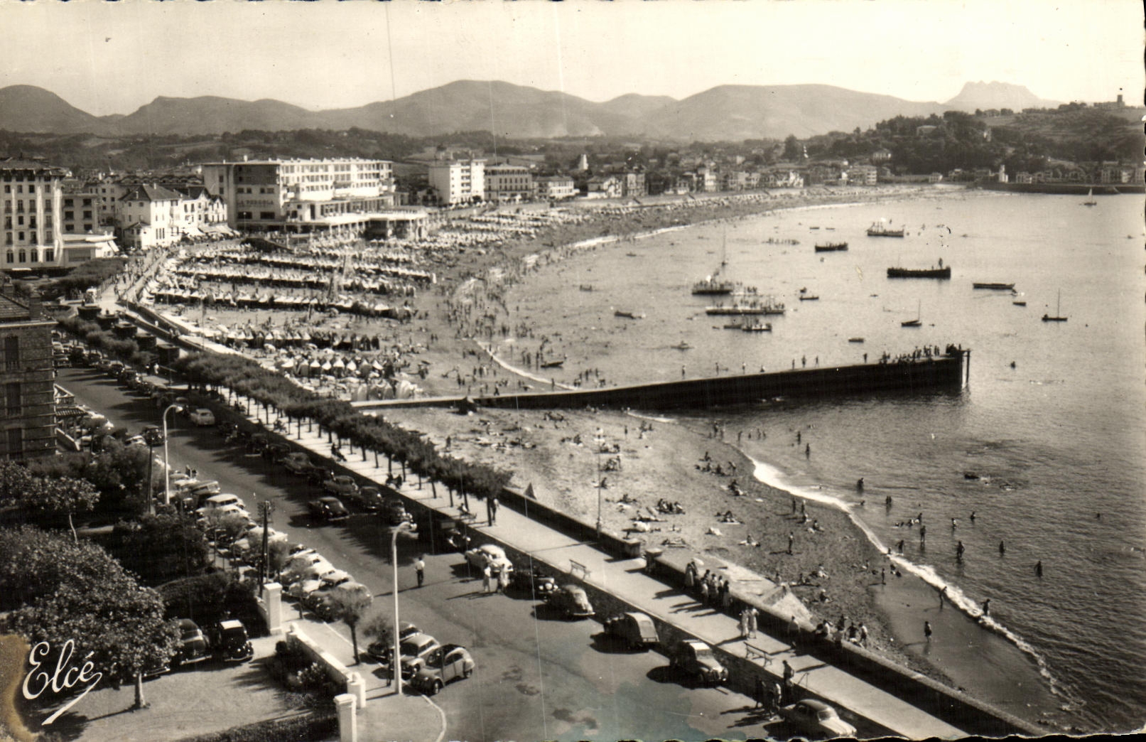 St-Jean-de-Luz — Vue d'ensemble de la plage — L. Chatagneau, Bordeaux