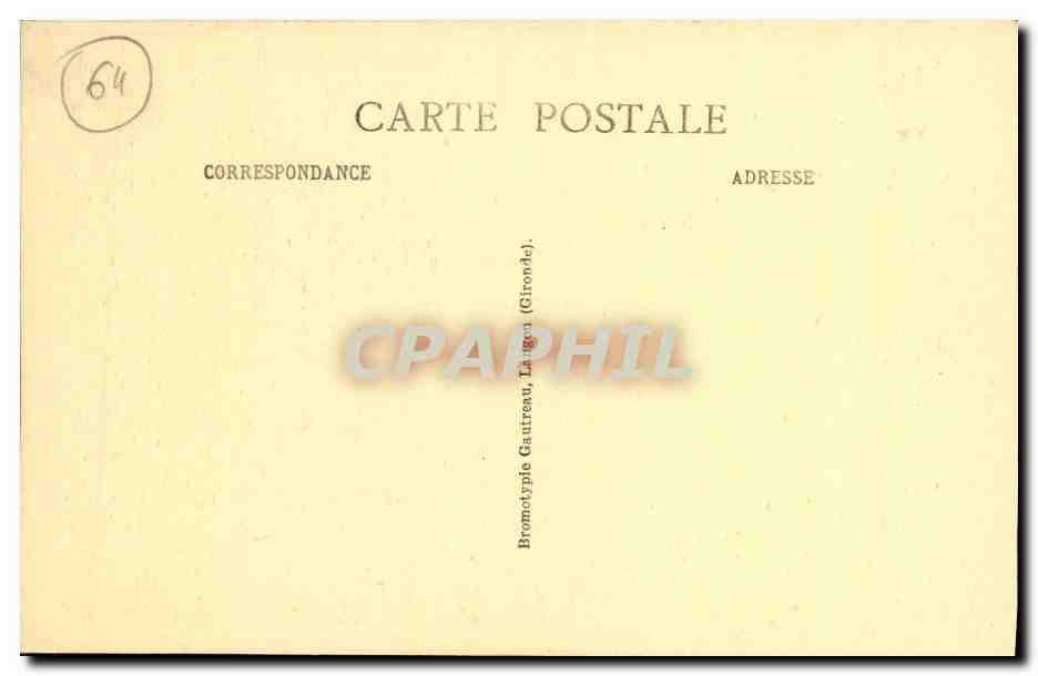 La Côte Basque - SAINT-JEAN-DE-LUZ — La Pointe Sainte-Barbe — Rückseite