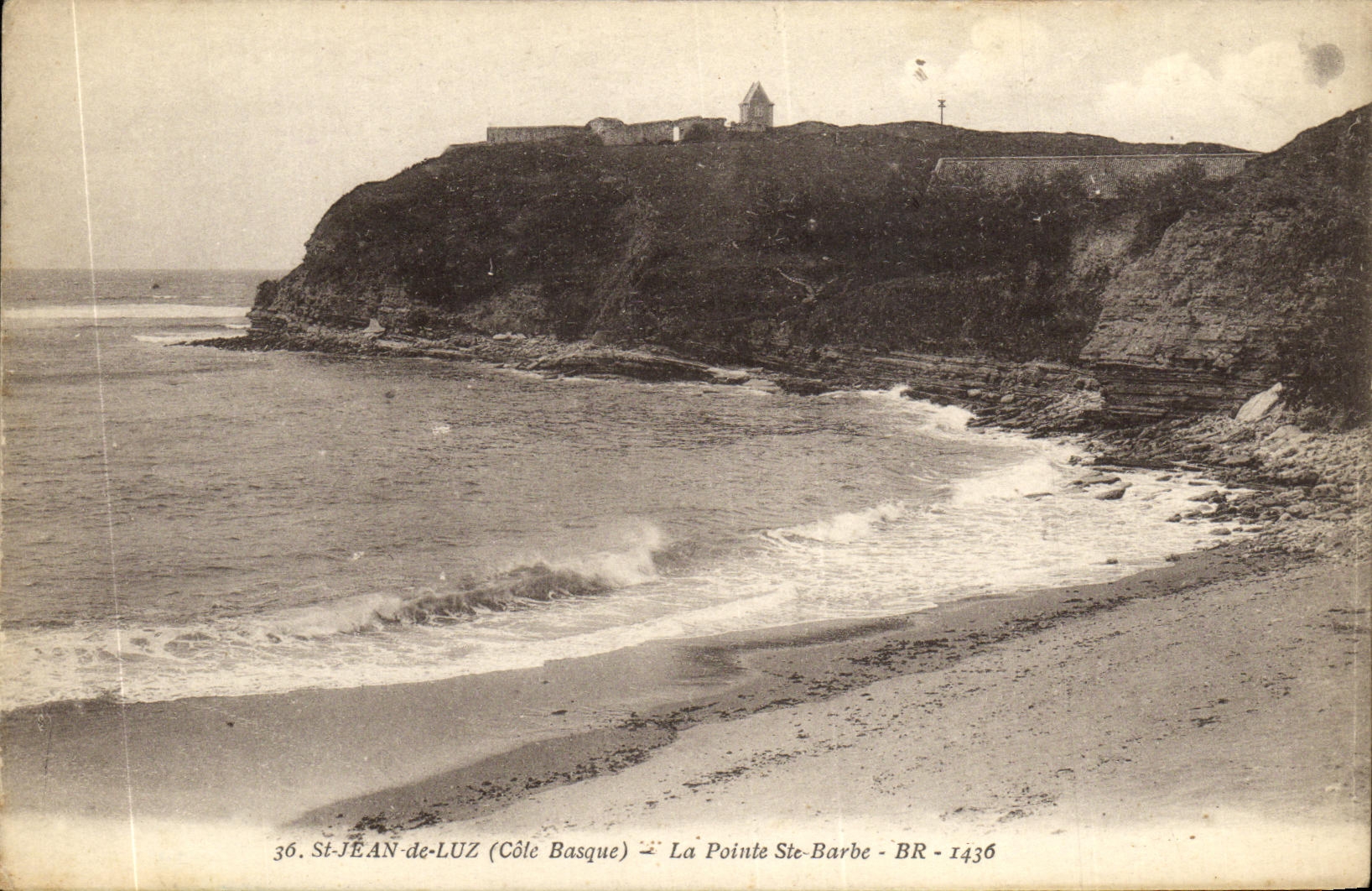 St-Jean-de-Luz (Côte Basque) — La Pointe Ste-Barbe — éditeur B&G, n° 1436