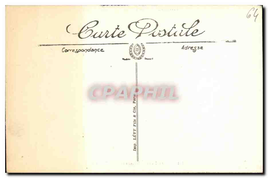 Hendaye — Les Bords de la Bidassoa et le Pont International du Tramway — Imp. Lévy Frères & Cie, Paris — Reverso