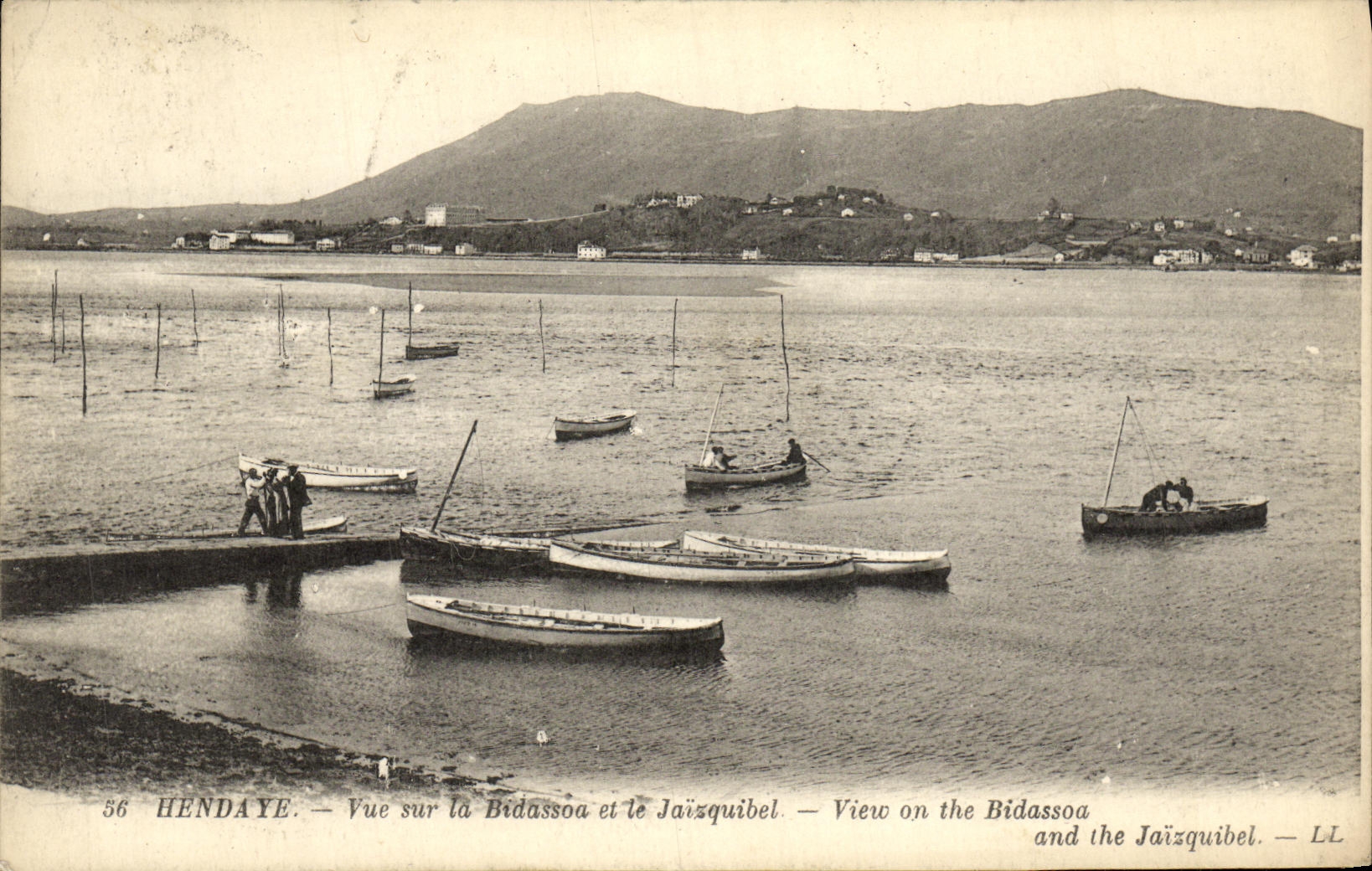 CPA Hendaye Vue Sur La Bidassoa et Le Jaisquibel 