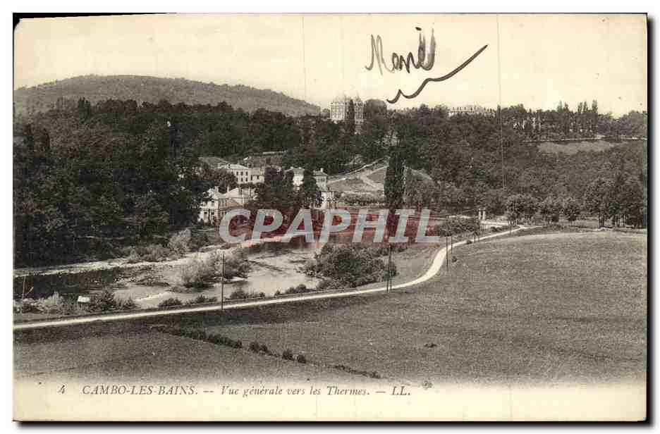 CPA Cambo Les Bains Vue Generale Vers Les Thermes 