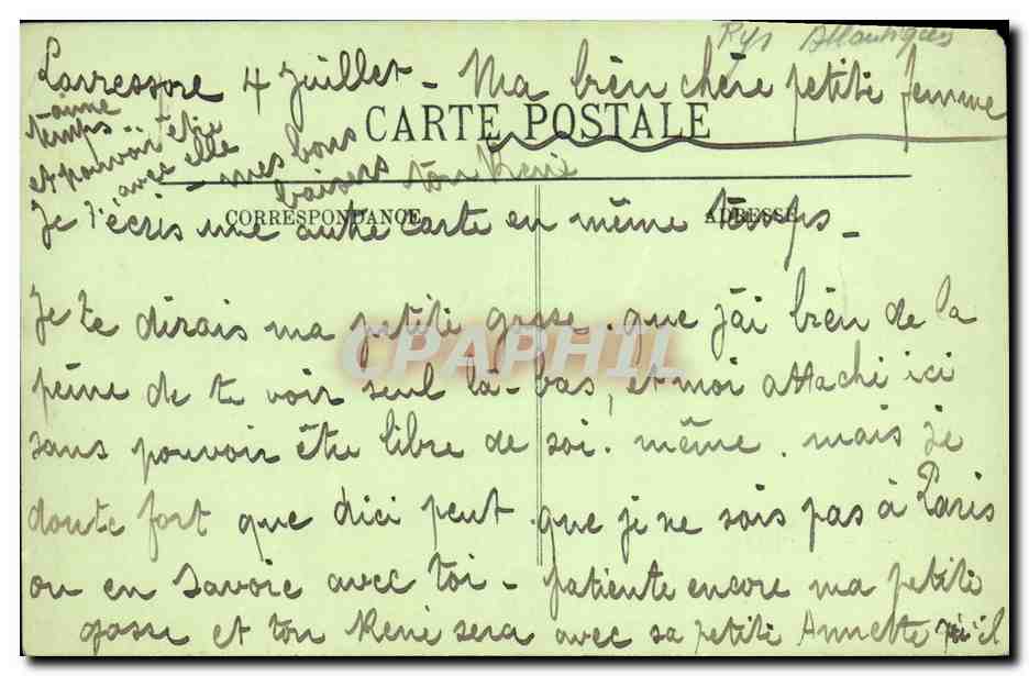 CPA Cambo Les Bains Vue Generale Vers Les Thermes  — Rückseite