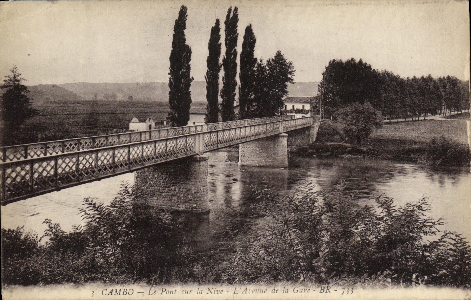 CPA Cambo Le Pont Sur La Nive L Avenue de la Gare 