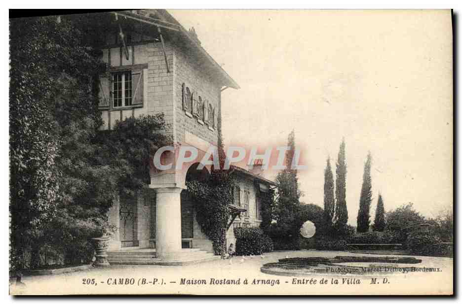 CPA Cambo Maison Rostand a Arnaga Entree de la Villa