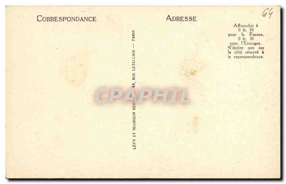 CPA Bayonne Interieur De La Cathedrale  — Verso