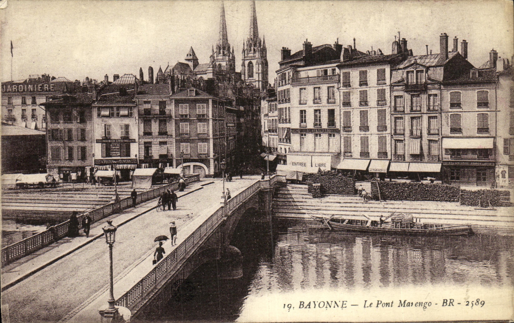 CPA Bayonne Le Pont Marengo 