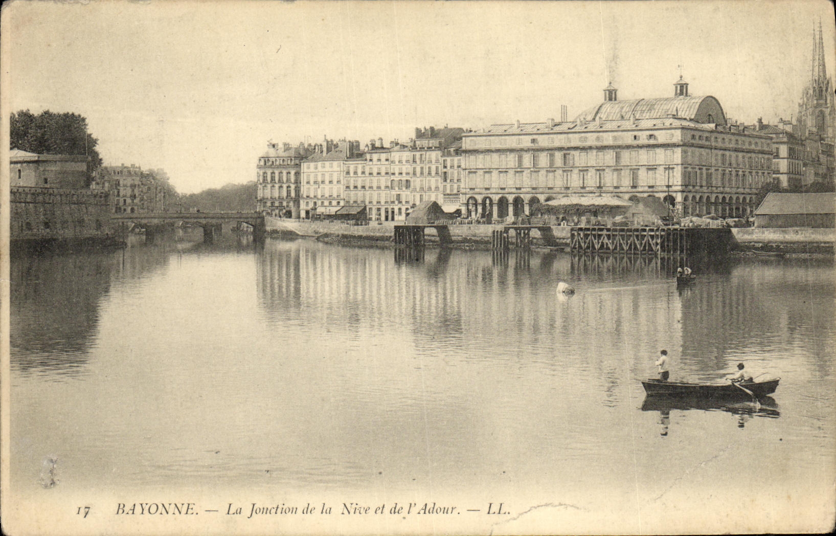 Bayonne — La Jonction de la Nive et de l'Adour — LL. n°17