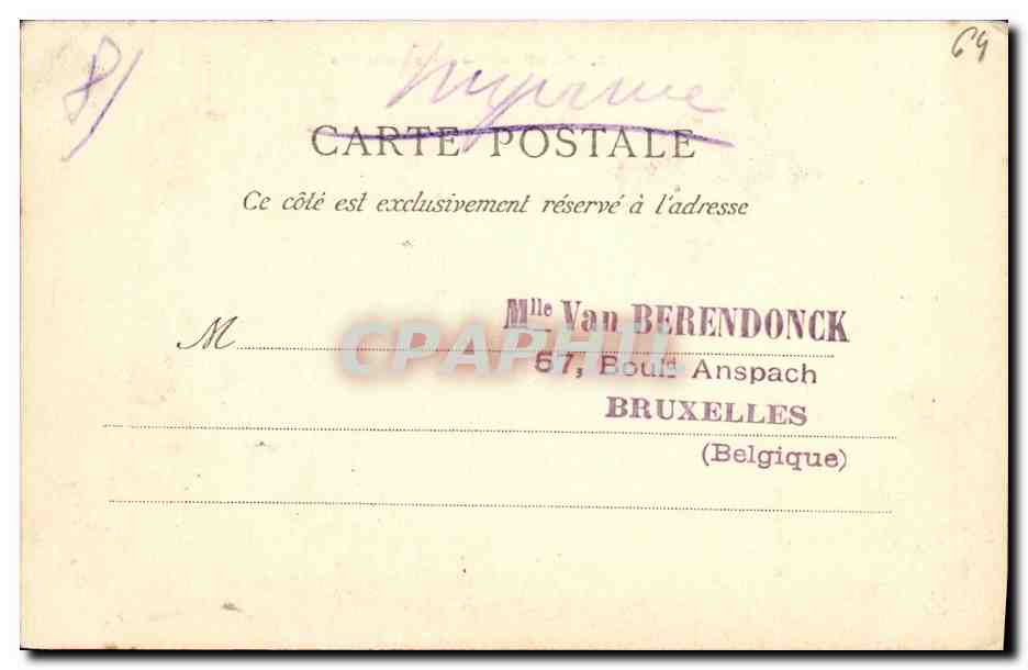 CPA Bayonne La Passerelle — Verso
