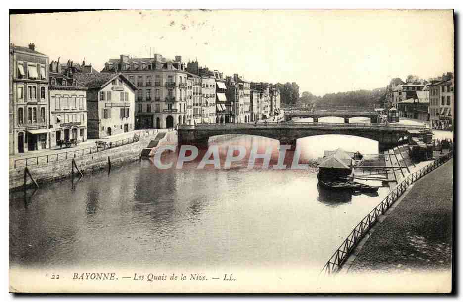 Bayonne — Les Quais de la Nive — LL. n° 22